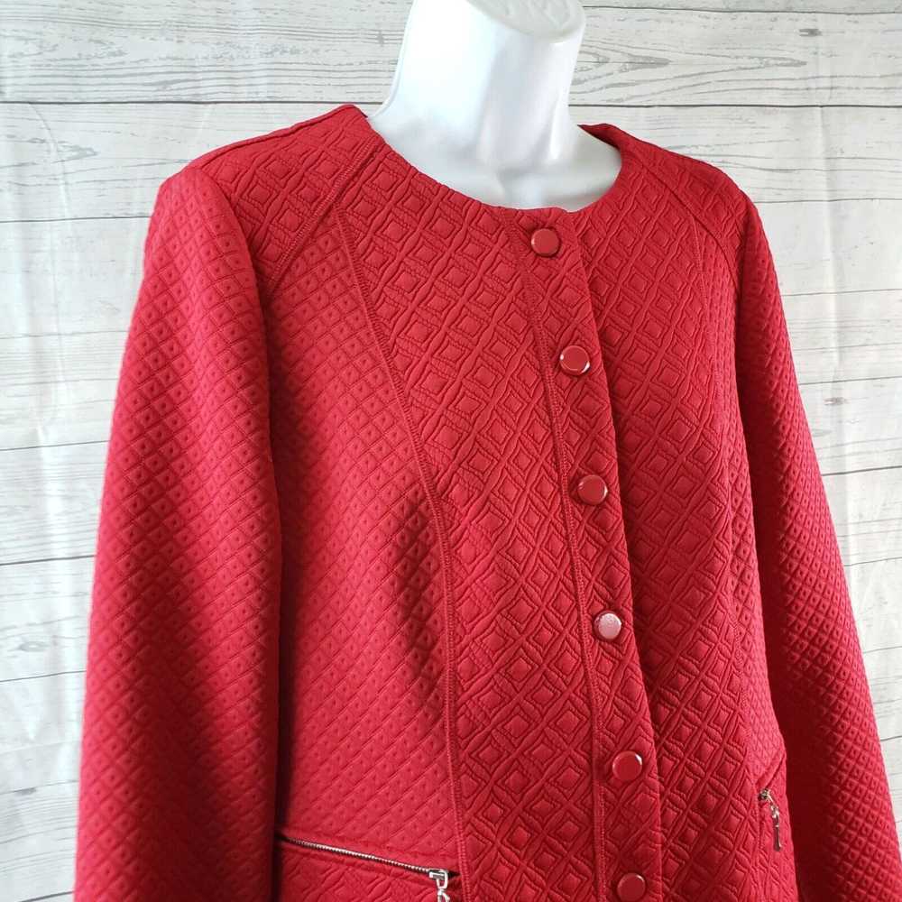Vintage Chicos Womens Quilted Jacket Sz 0 US Smal… - image 2