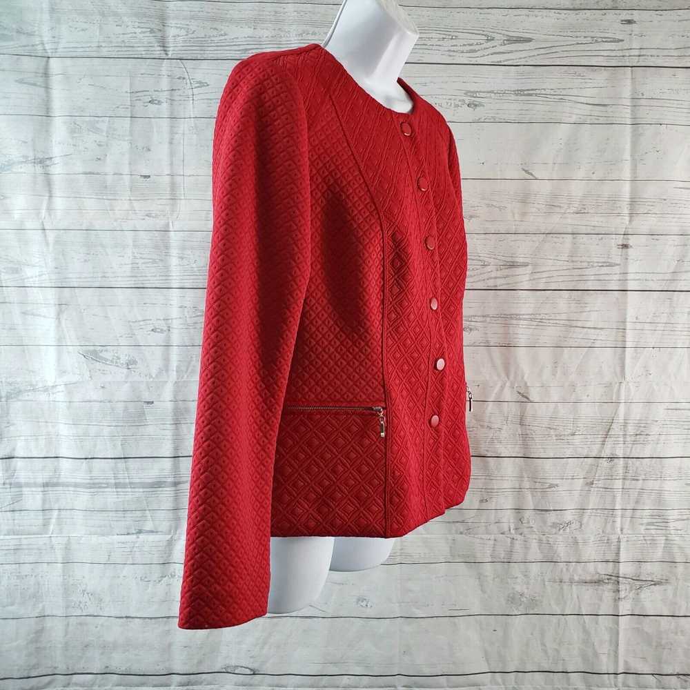 Vintage Chicos Womens Quilted Jacket Sz 0 US Smal… - image 3
