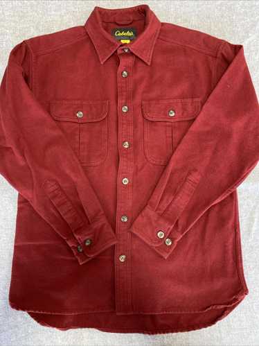 Cabelas Cabelas Shirt Mens Medium Red Chamois Outd