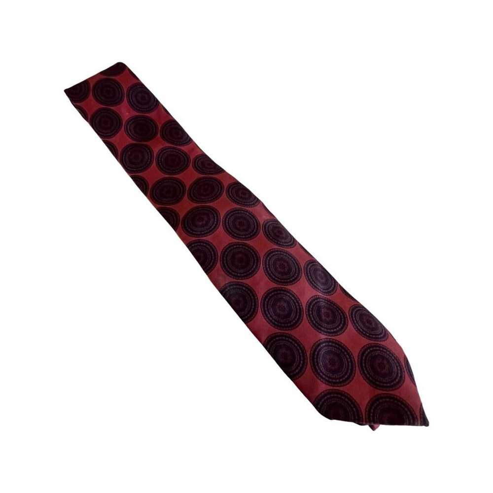 Vintage Vintage Silk Burnt Orange, Desert Red Tie… - image 1