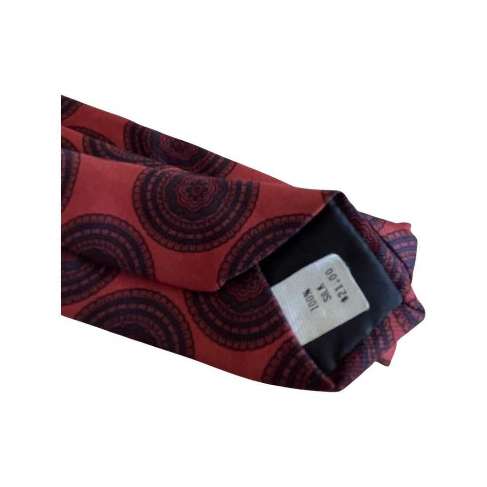 Vintage Vintage Silk Burnt Orange, Desert Red Tie… - image 5