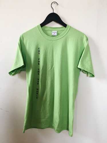 Noah Noah NYC Cry For The New World T-shirt Lime - image 1