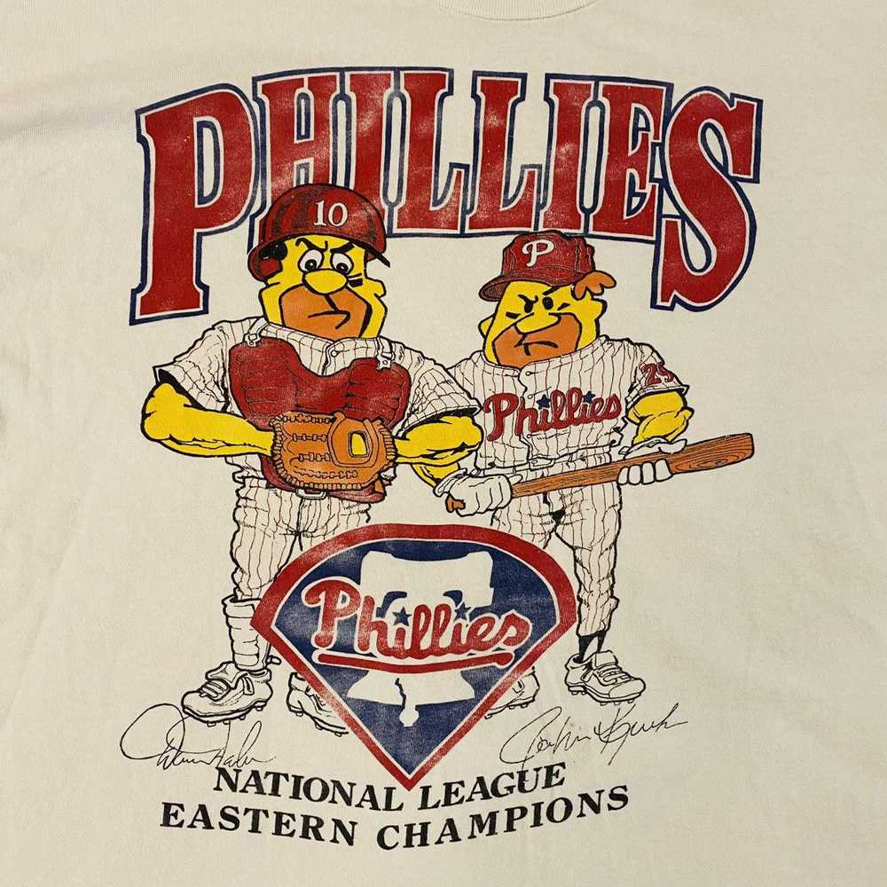 MLB Vintage 90s MLB Philadelphia Phillies Flintst… - image 3