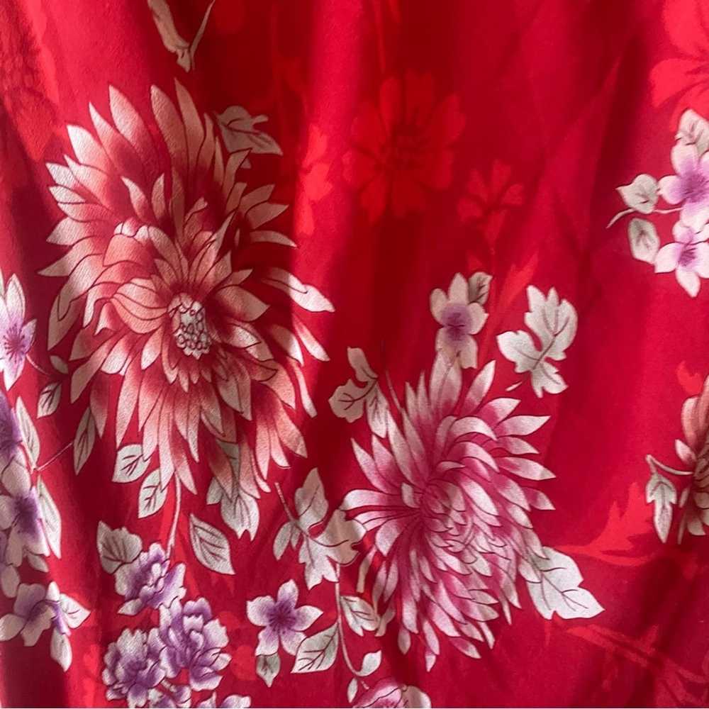 Vintage Robbie Bee 100% Silk Floral Ruffle Flowy … - image 5