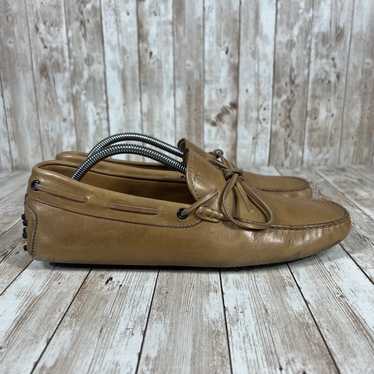 Tod's Tod's Gommino Driving Loafers Tan Leather s… - image 1