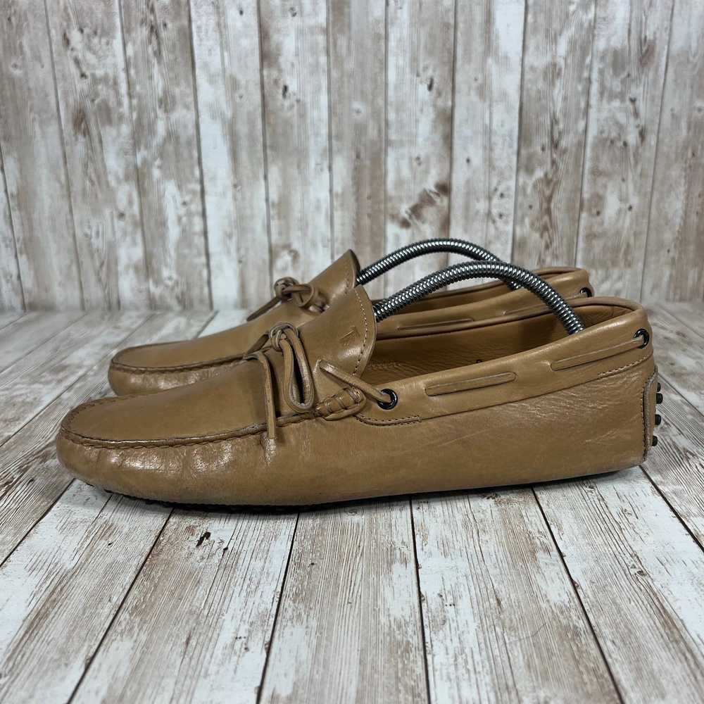 Tod's Tod's Gommino Driving Loafers Tan Leather s… - image 2