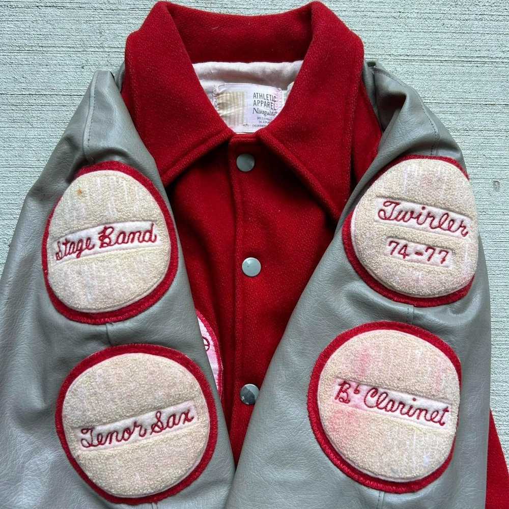 Varsity Jacket × Vintage VINTAGE 1970s WOOL AND L… - image 3