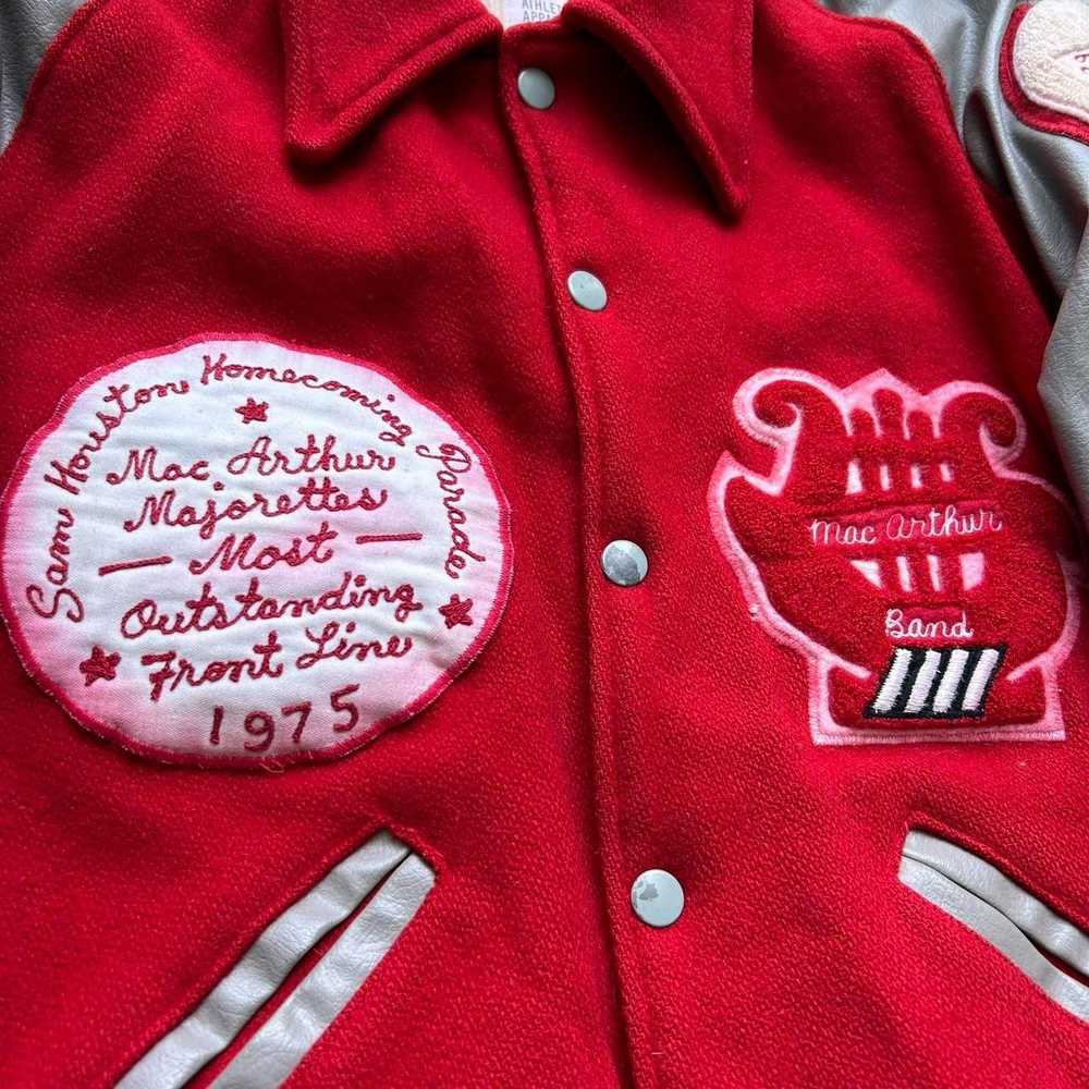 Varsity Jacket × Vintage VINTAGE 1970s WOOL AND L… - image 4