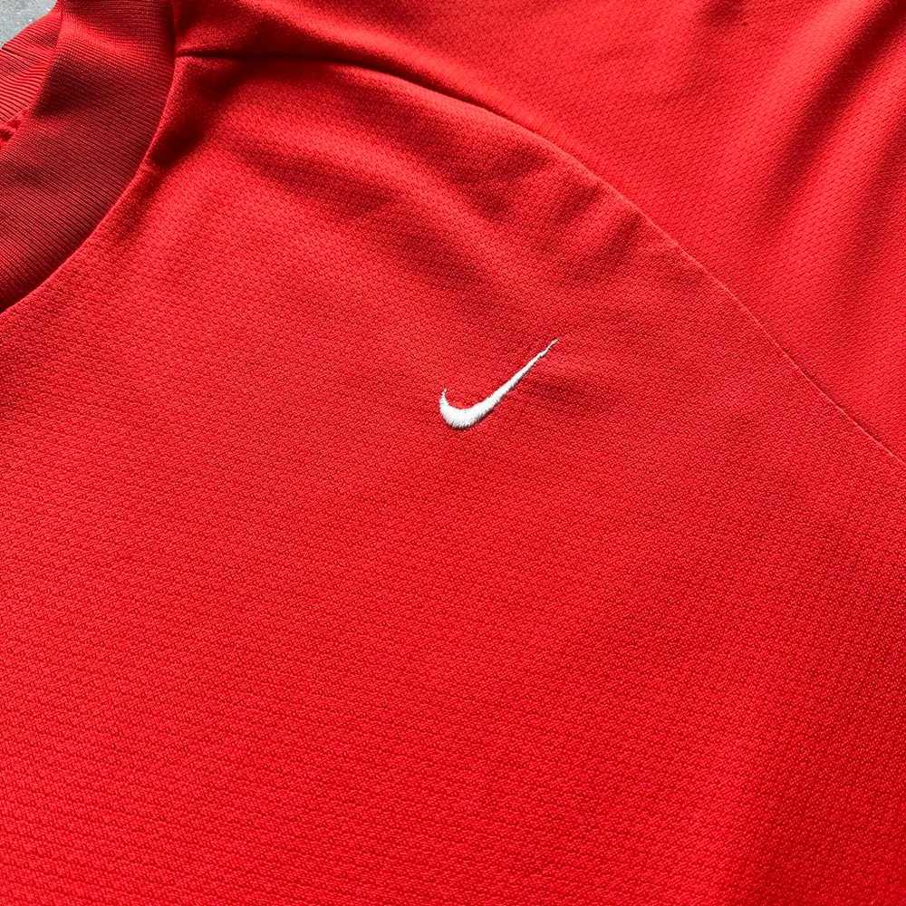 Vintage 90s Nike swoosh made in USA dri fit t shi… - image 3