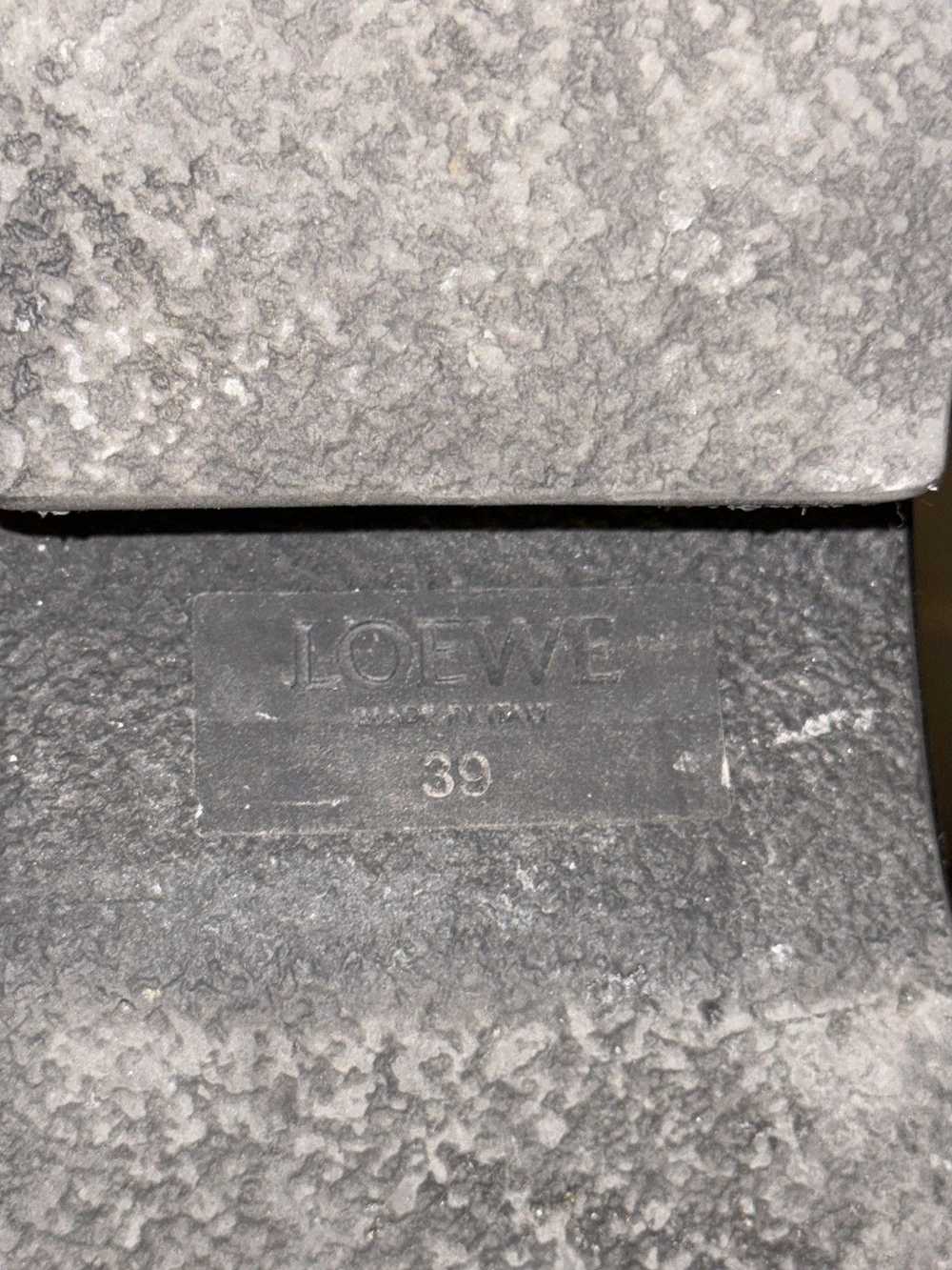 Loewe Loewe croc leather loafer platformed mule - image 7