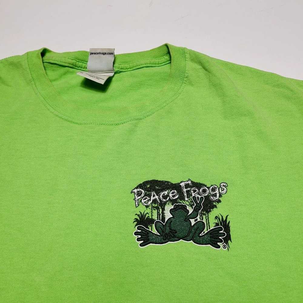 Vintage Peace Frogs Swamp People Gator Graphic T-… - image 4