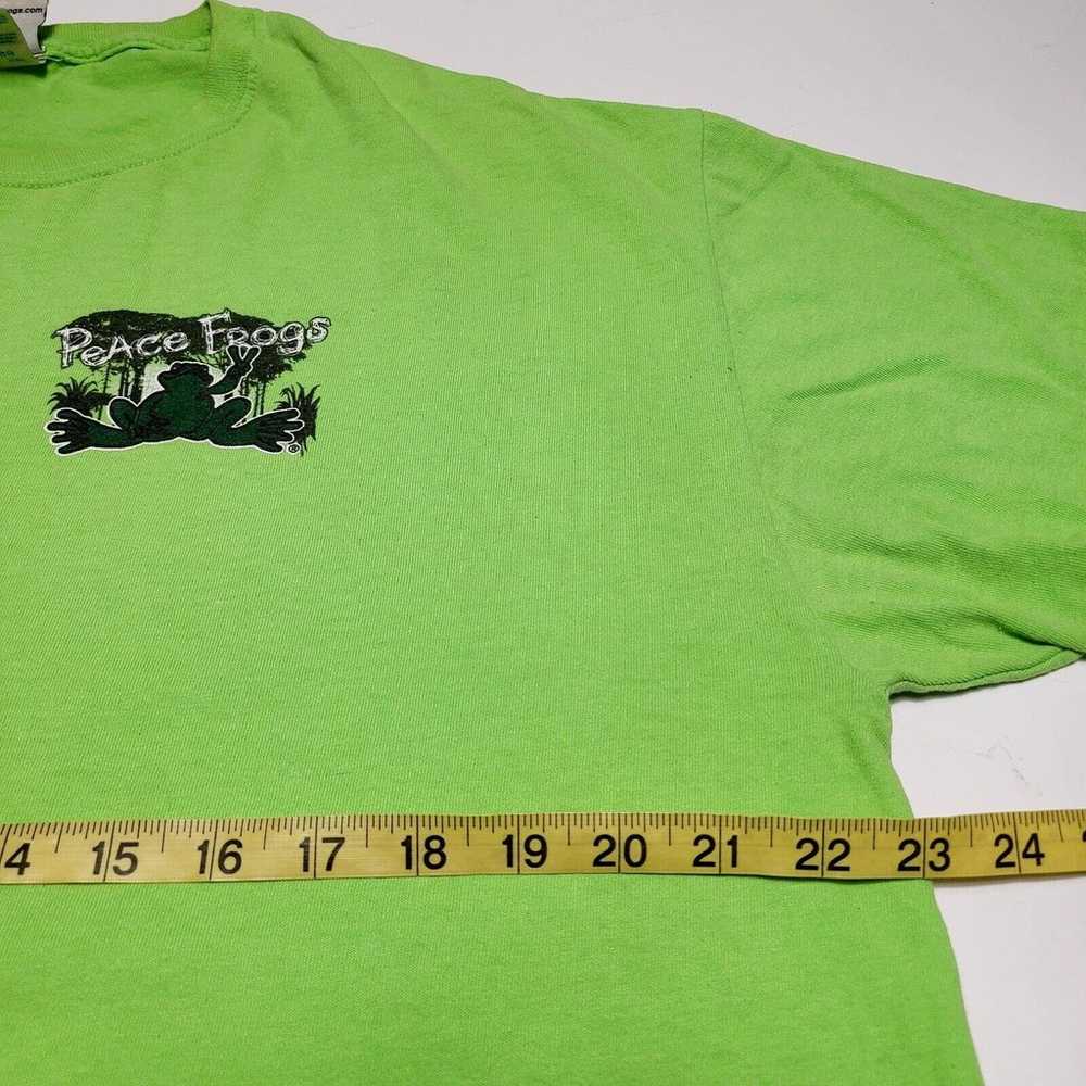 Vintage Peace Frogs Swamp People Gator Graphic T-… - image 7