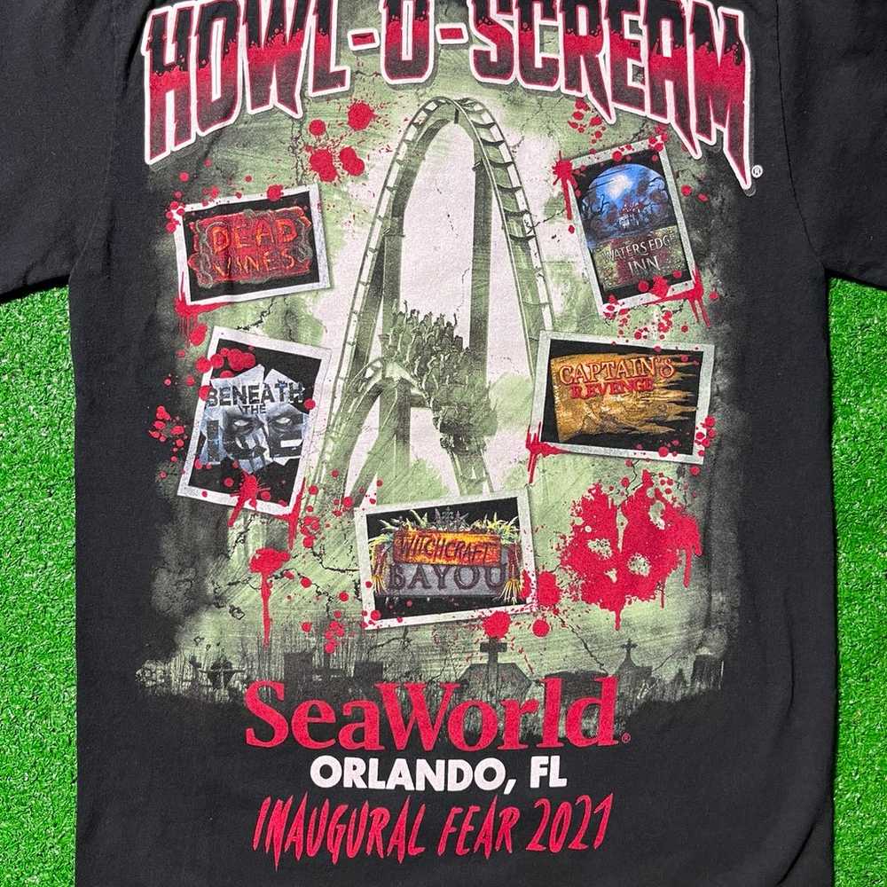 Seaworld Howl-O-Scream inaugural fear 2021 tee - image 5