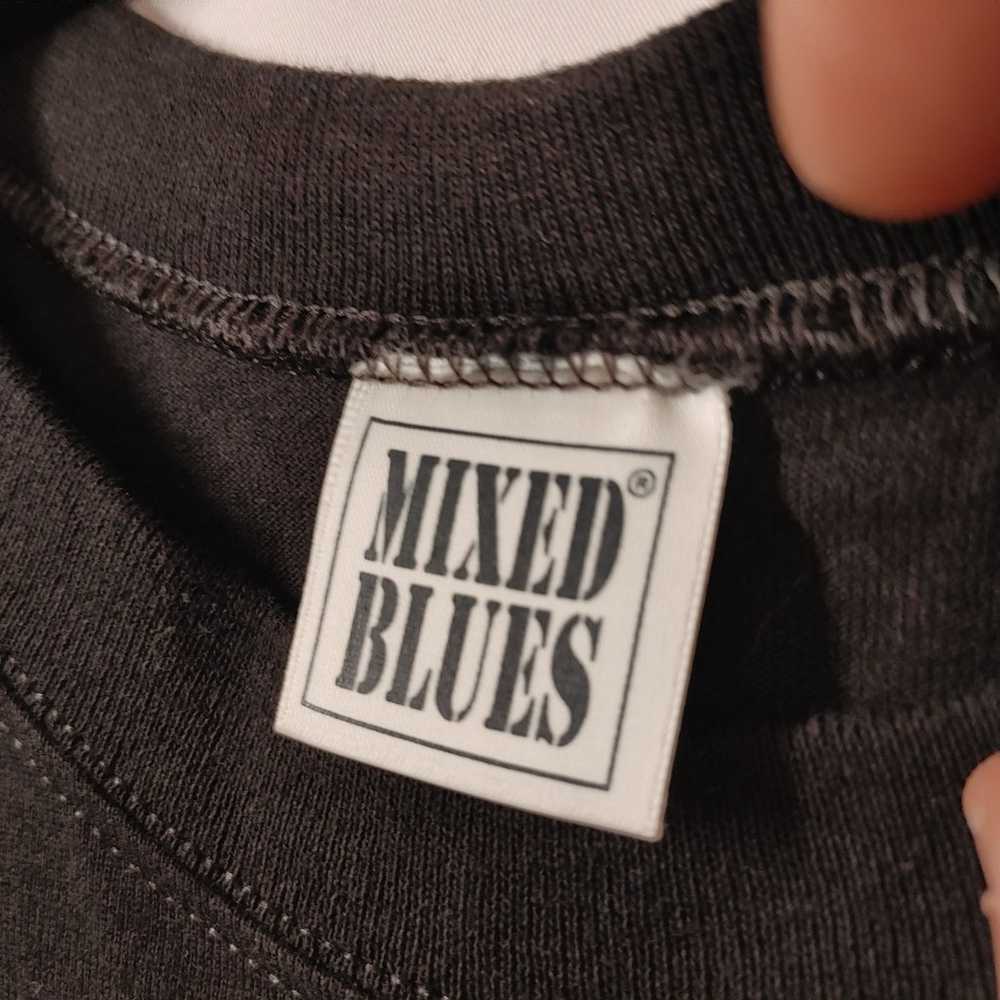 This vintage Mixed Blues black short sleeve t-shi… - image 8