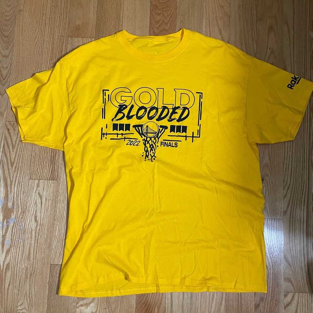 Gold Blooded 2022 Golden State Warriors Finals T-… - image 1