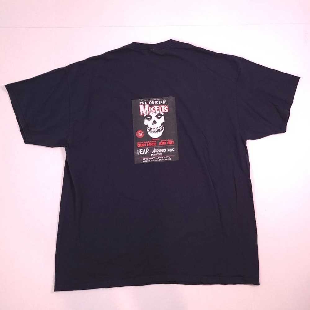 Misfits Black Graphic Crew Neck T-Shirt 2XL - image 2
