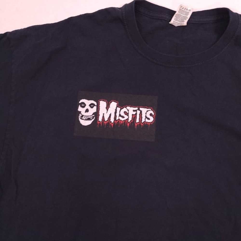 Misfits Black Graphic Crew Neck T-Shirt 2XL - image 3