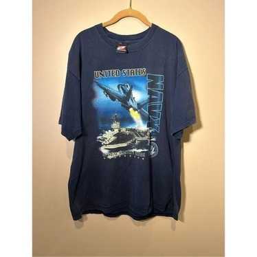 Vintage 1990s Navy Air-force Army Military Tshirt… - image 1