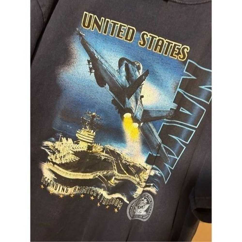 Vintage 1990s Navy Air-force Army Military Tshirt… - image 2