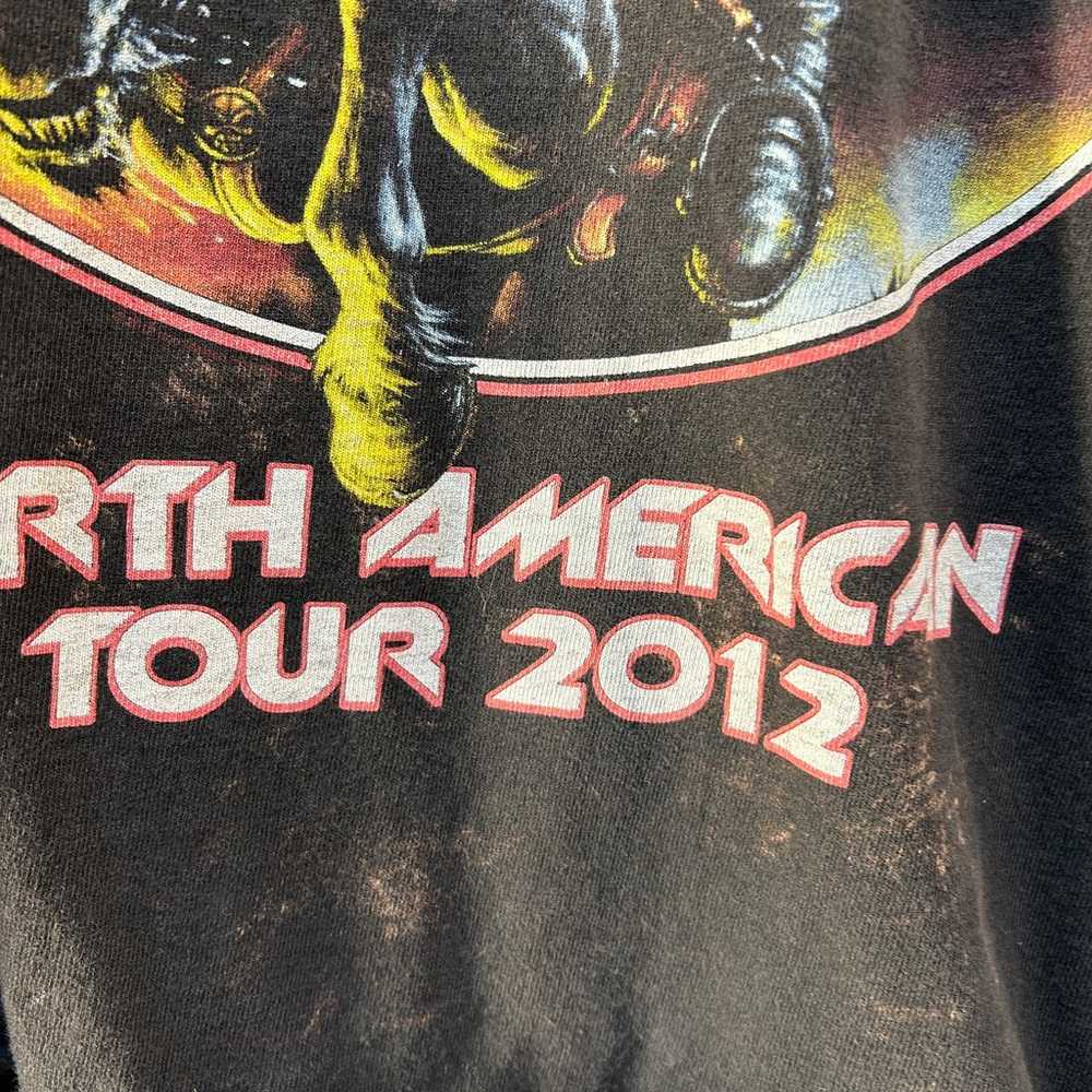 Iron Maiden Tee North American Tour T-Shirt 2012 … - image 2