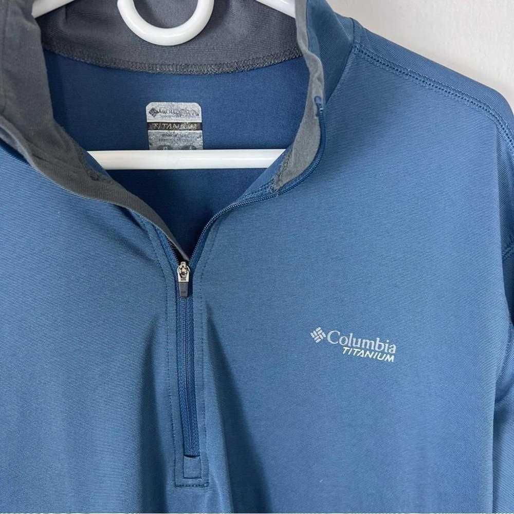 Columbia Titanium Blue Quarter Zip Pullover Top - image 2