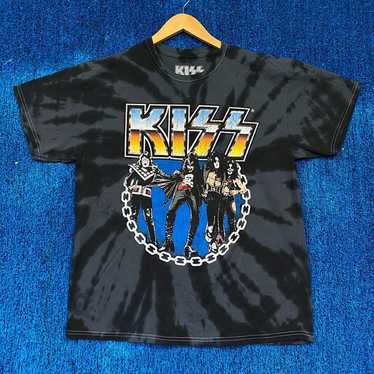Kiss Detroit Rock City Heavy Metal Tour Tie Dye L - image 1