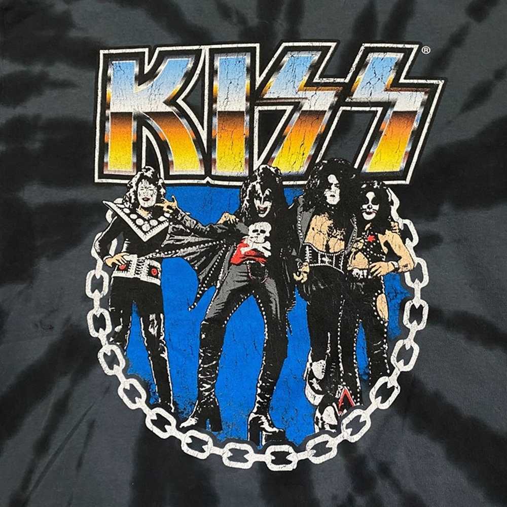 Kiss Detroit Rock City Heavy Metal Tour Tie Dye L - image 2