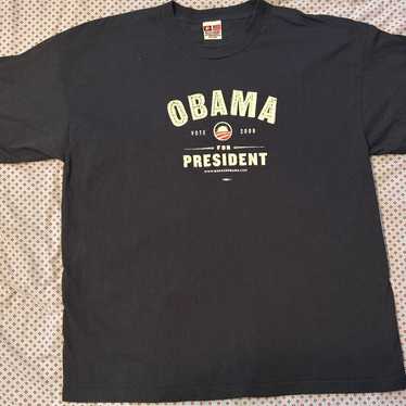Barack Obama OBAMA for PRESIDENT 2X 2008 t-shirt