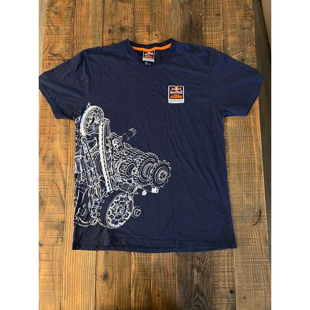 Red Bull KTM Factory Racing Blue T-shirt Size 2XL… - image 1