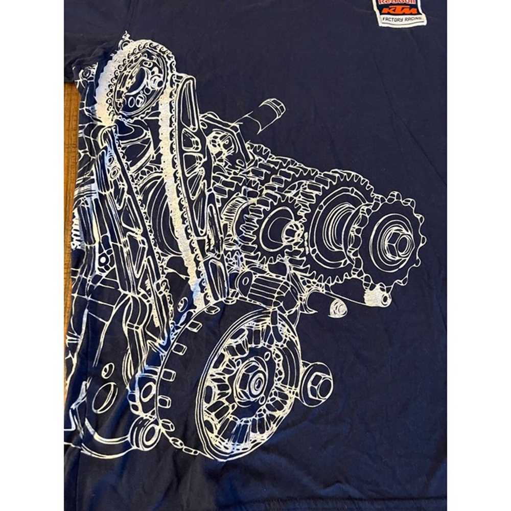 Red Bull KTM Factory Racing Blue T-shirt Size 2XL… - image 2