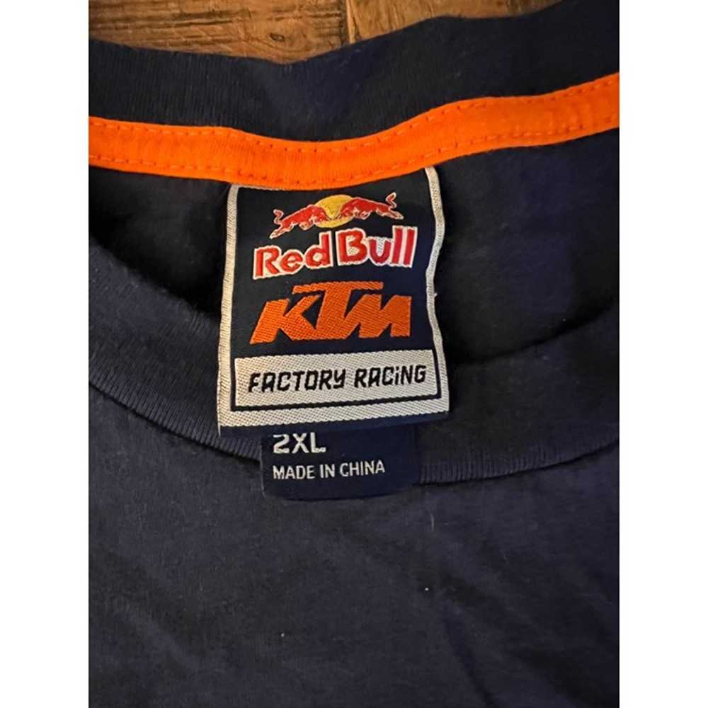 Red Bull KTM Factory Racing Blue T-shirt Size 2XL… - image 3