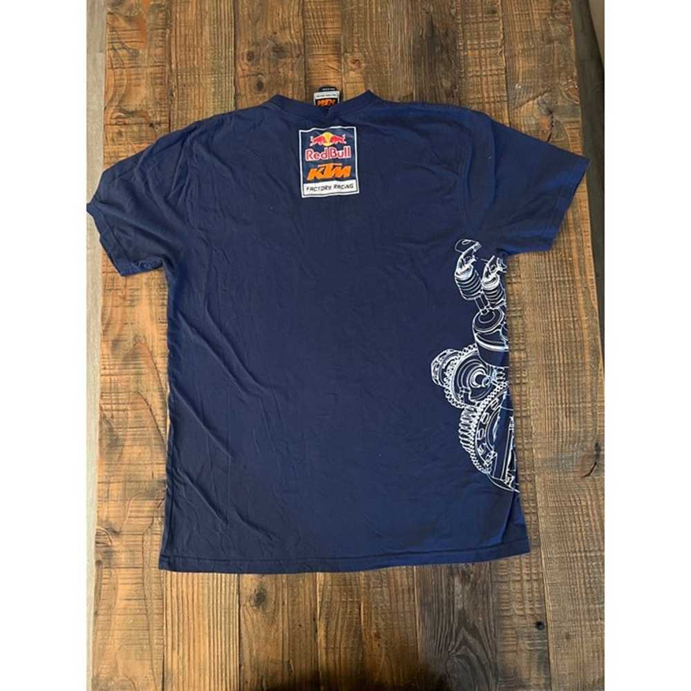 Red Bull KTM Factory Racing Blue T-shirt Size 2XL… - image 4