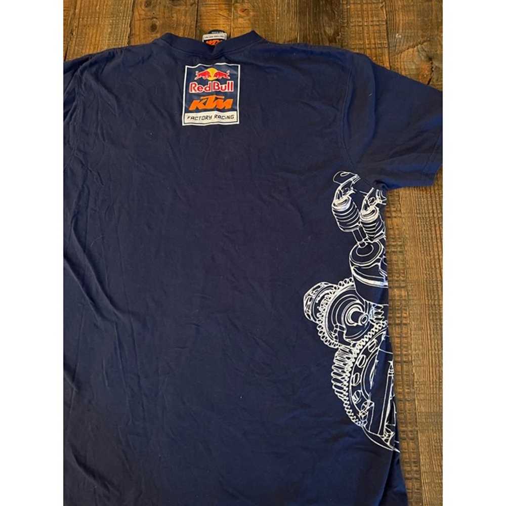 Red Bull KTM Factory Racing Blue T-shirt Size 2XL… - image 5