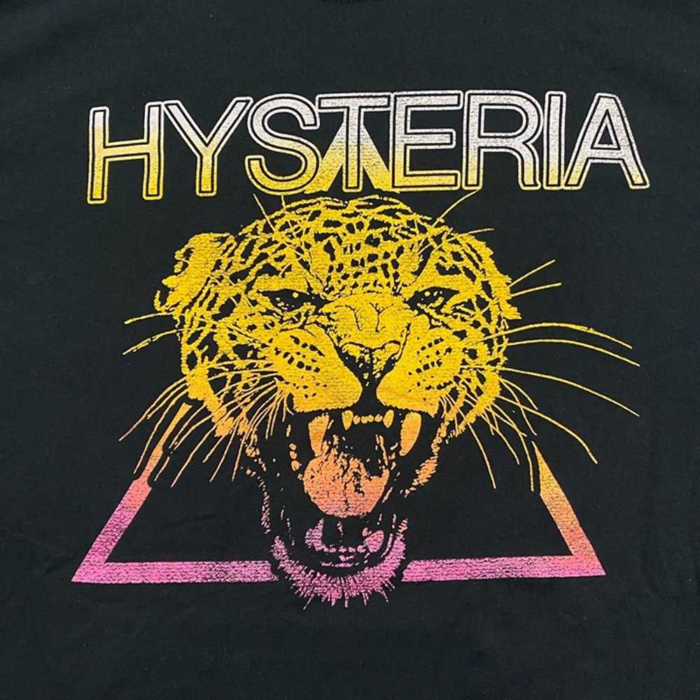 Def Leppard Hysteria '87 Rock Band Patches Tee O/S - image 2