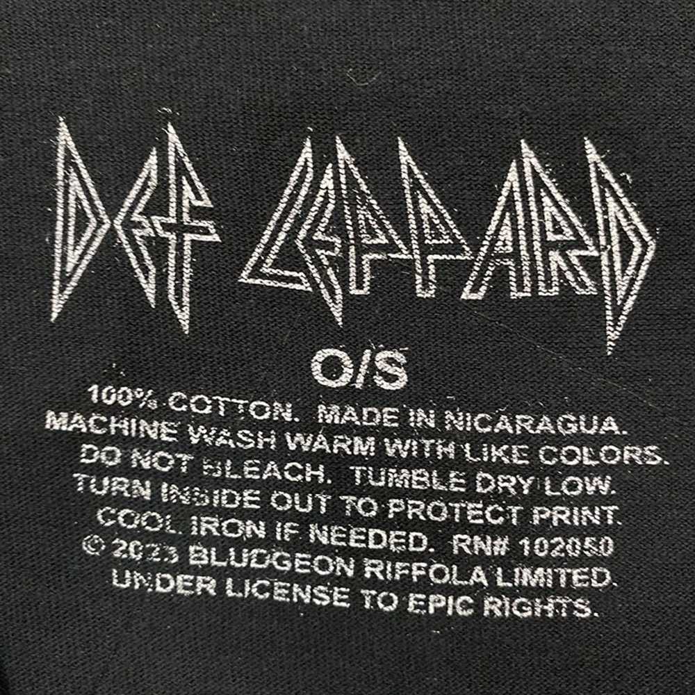 Def Leppard Hysteria '87 Rock Band Patches Tee O/S - image 4