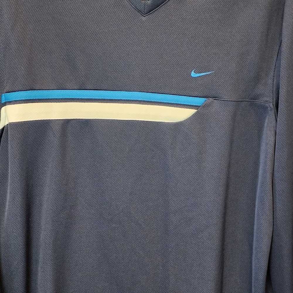 Nike Men's Blue Long Sleeve T- Shirt Workout Gym … - image 8