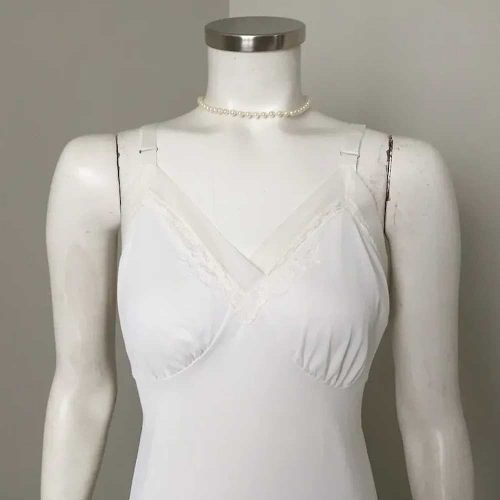 Vintage 1960s White Lorraine Mini Dress Under Sli… - image 2
