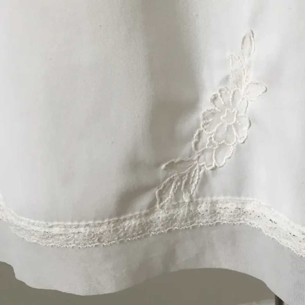 Vintage 1960s White Lorraine Mini Dress Under Sli… - image 5