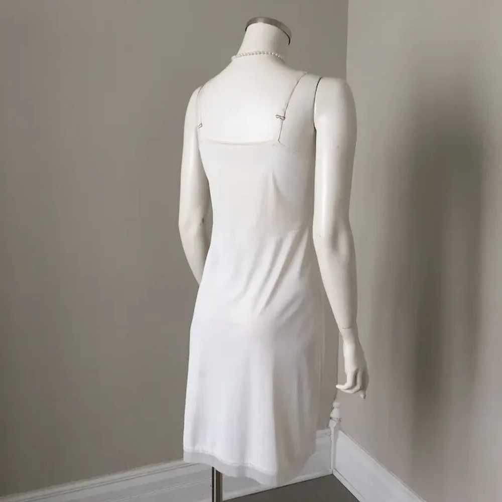 Vintage 1960s White Lorraine Mini Dress Under Sli… - image 8