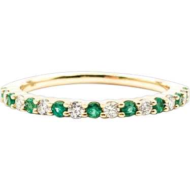 .18ctw Emerald & Diamond Ring In Yellow Gold - image 1