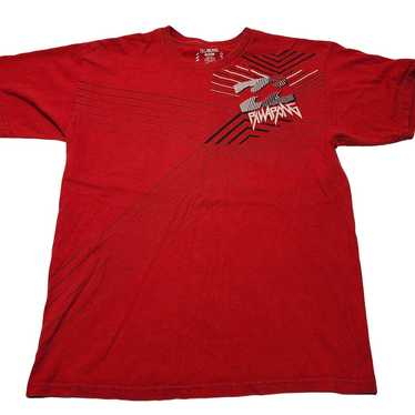 Billabong T-Shirt Men's Medium Red Logo Spellout G