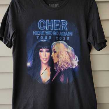 Cher Here We Go Again 2019 Tour T Shirt - image 1