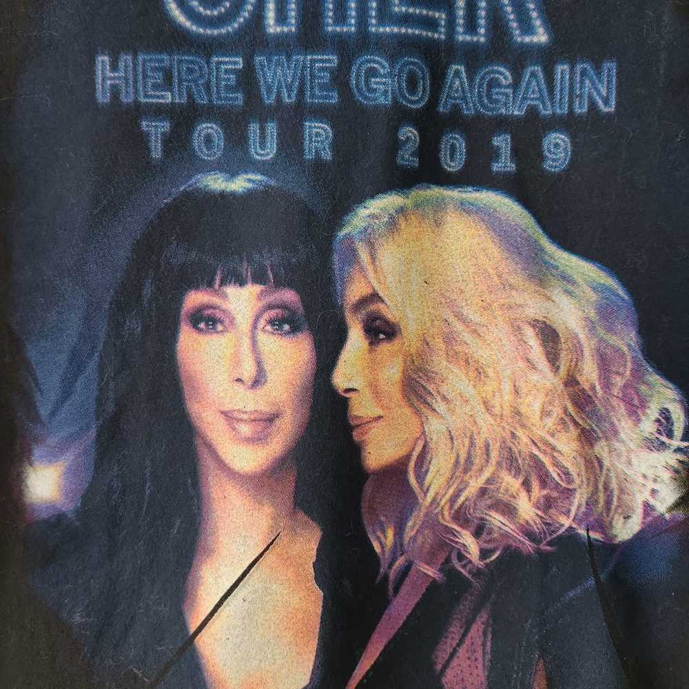 Cher Here We Go Again 2019 Tour T Shirt - image 2
