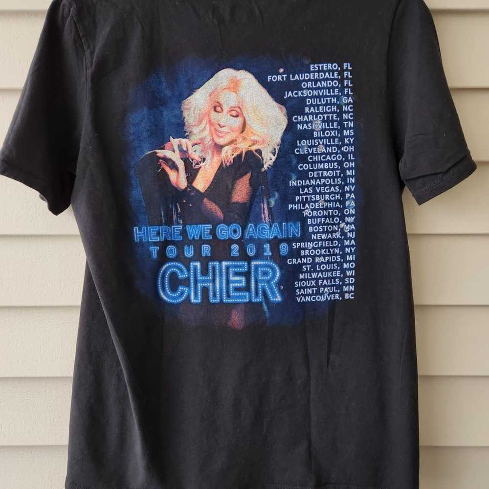 Cher Here We Go Again 2019 Tour T Shirt - image 4
