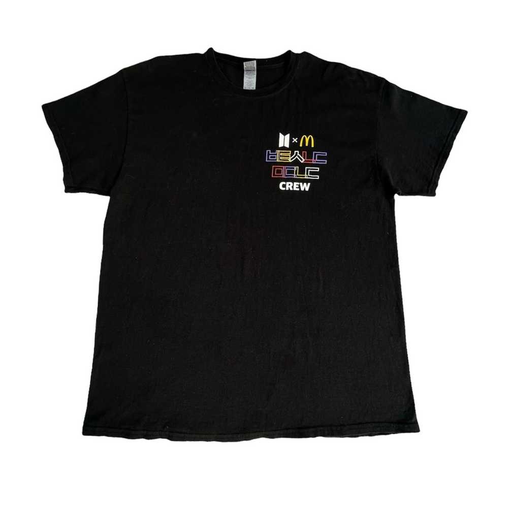 BTS x McDonald’s Crew Black T-shirt - image 1