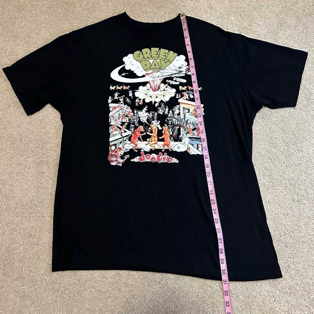 Green Day dookie black graphic T-shirt XL - image 8