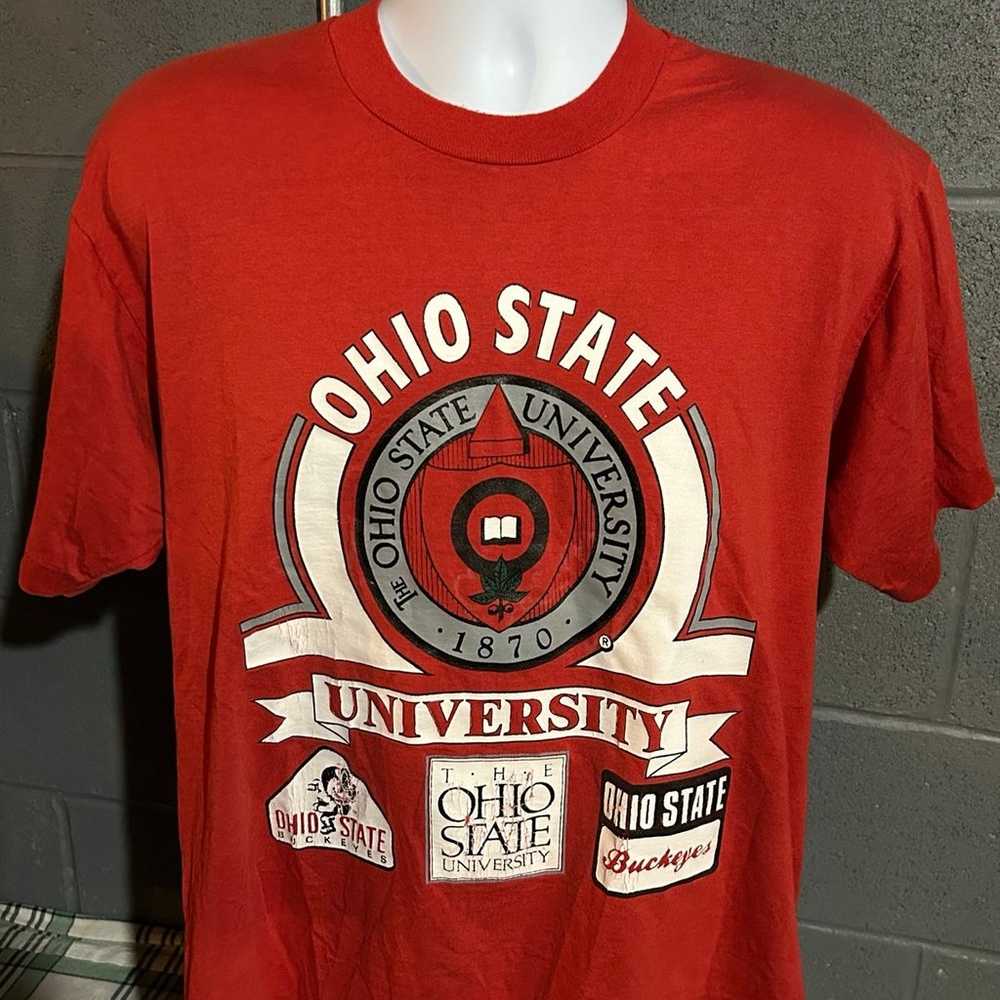 Vintage 1980s Screen Stars Best Ohio State Shirt … - image 1