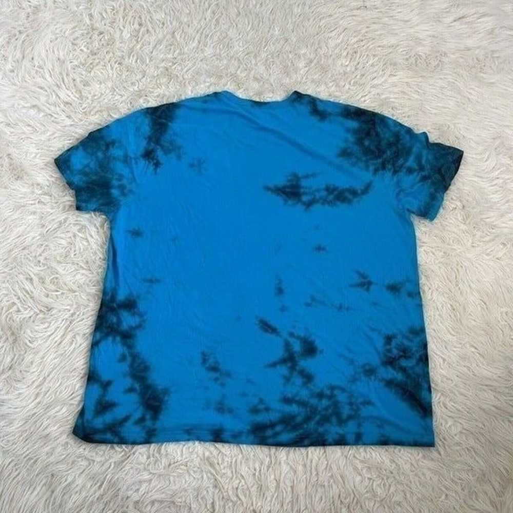Champion Teal Galaxy Dye T-Shirt Tie Dye Embroide… - image 2