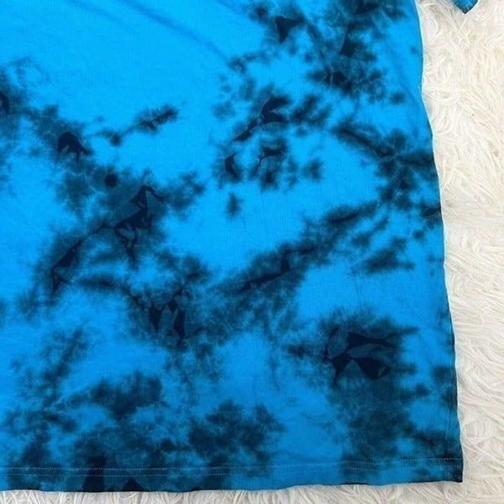 Champion Teal Galaxy Dye T-Shirt Tie Dye Embroide… - image 9
