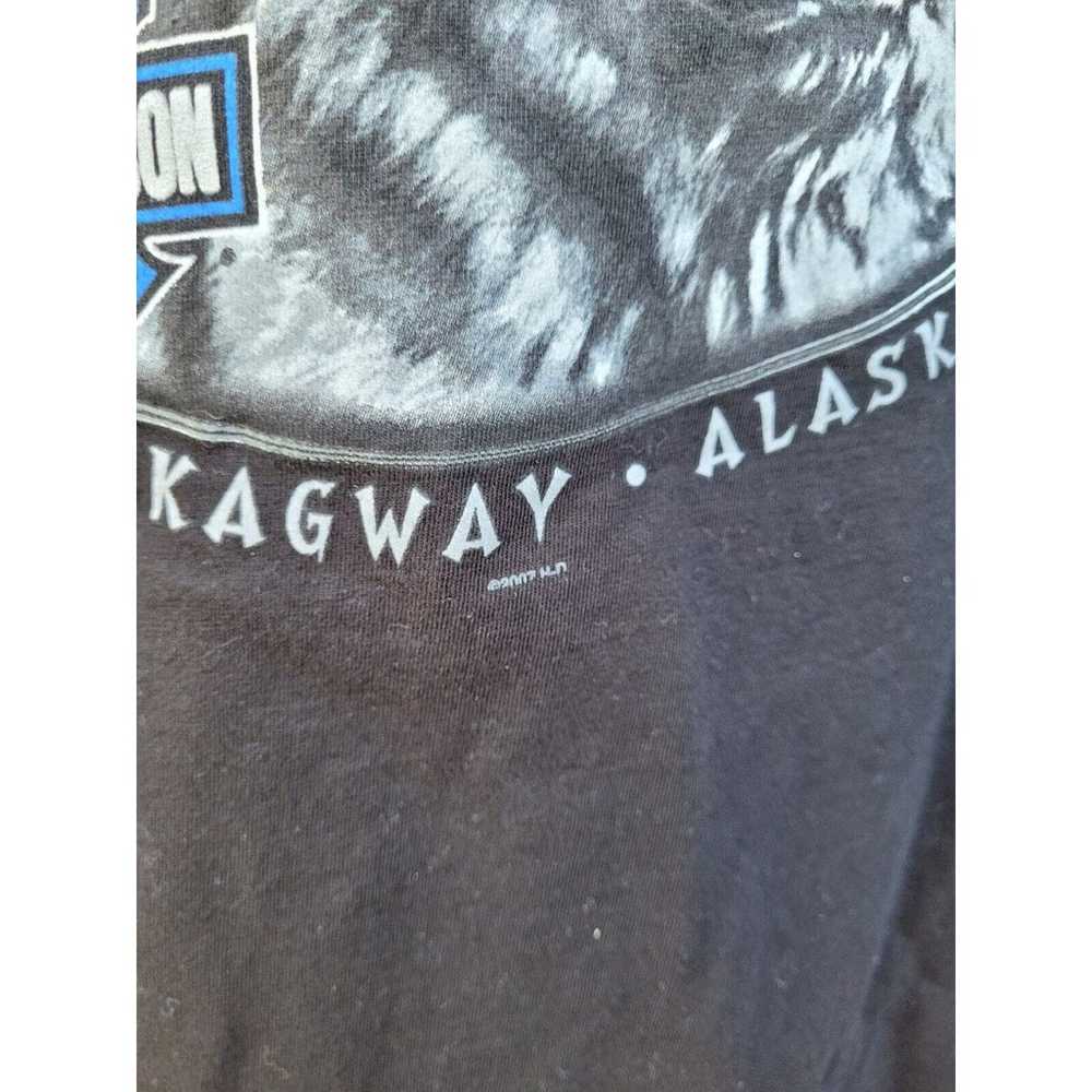 2007 Harley Davidson Skagway Alaska Wolf T-Shirt … - image 4